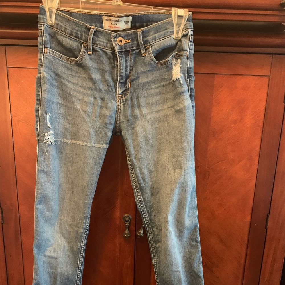 Abercrombie kids super skinny jeans